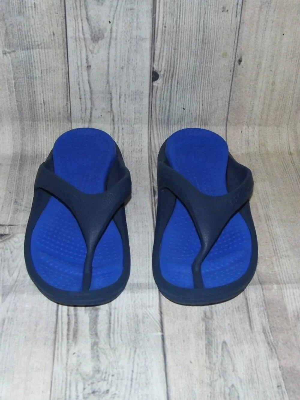 CROCS Athens Blue Thong Sandals Mens size 10